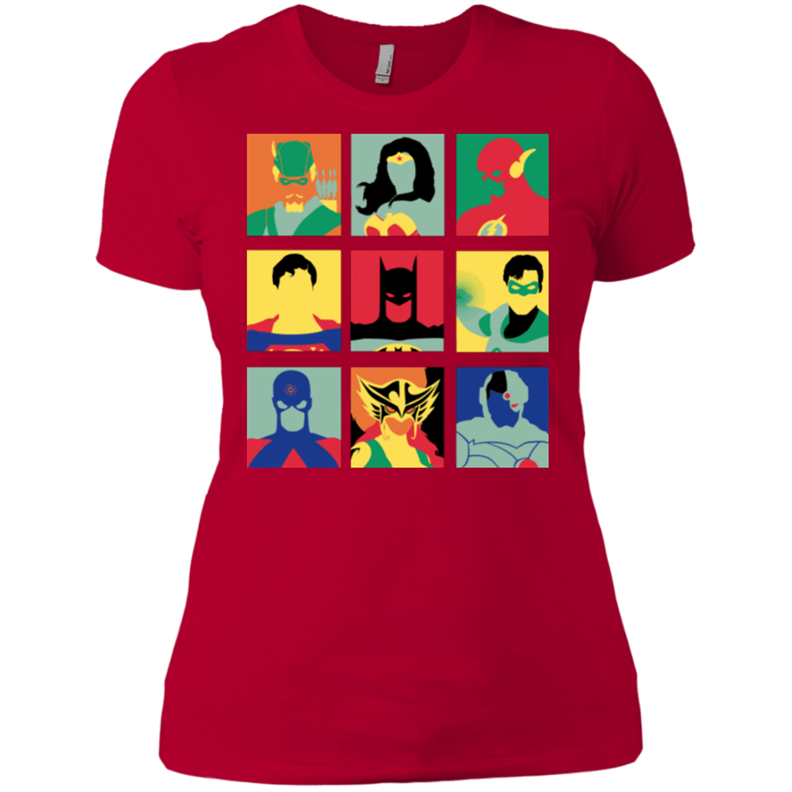 T-Shirts Red / X-Small Justice Pop Women's Premium T-Shirt
