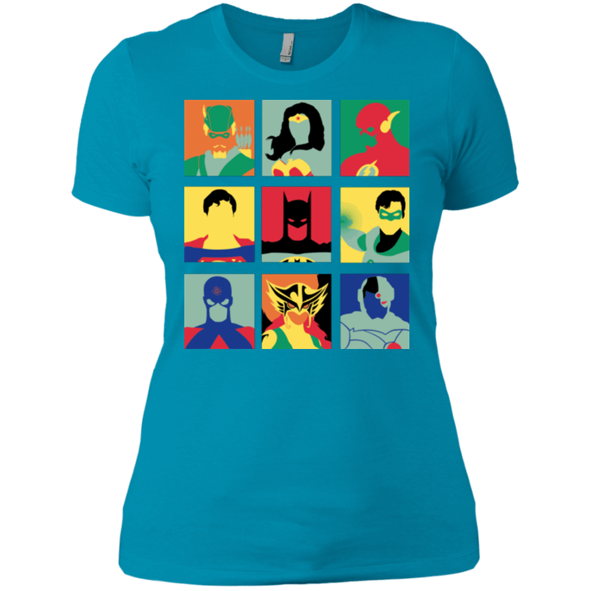 T-Shirts Turquoise / X-Small Justice Pop Women's Premium T-Shirt