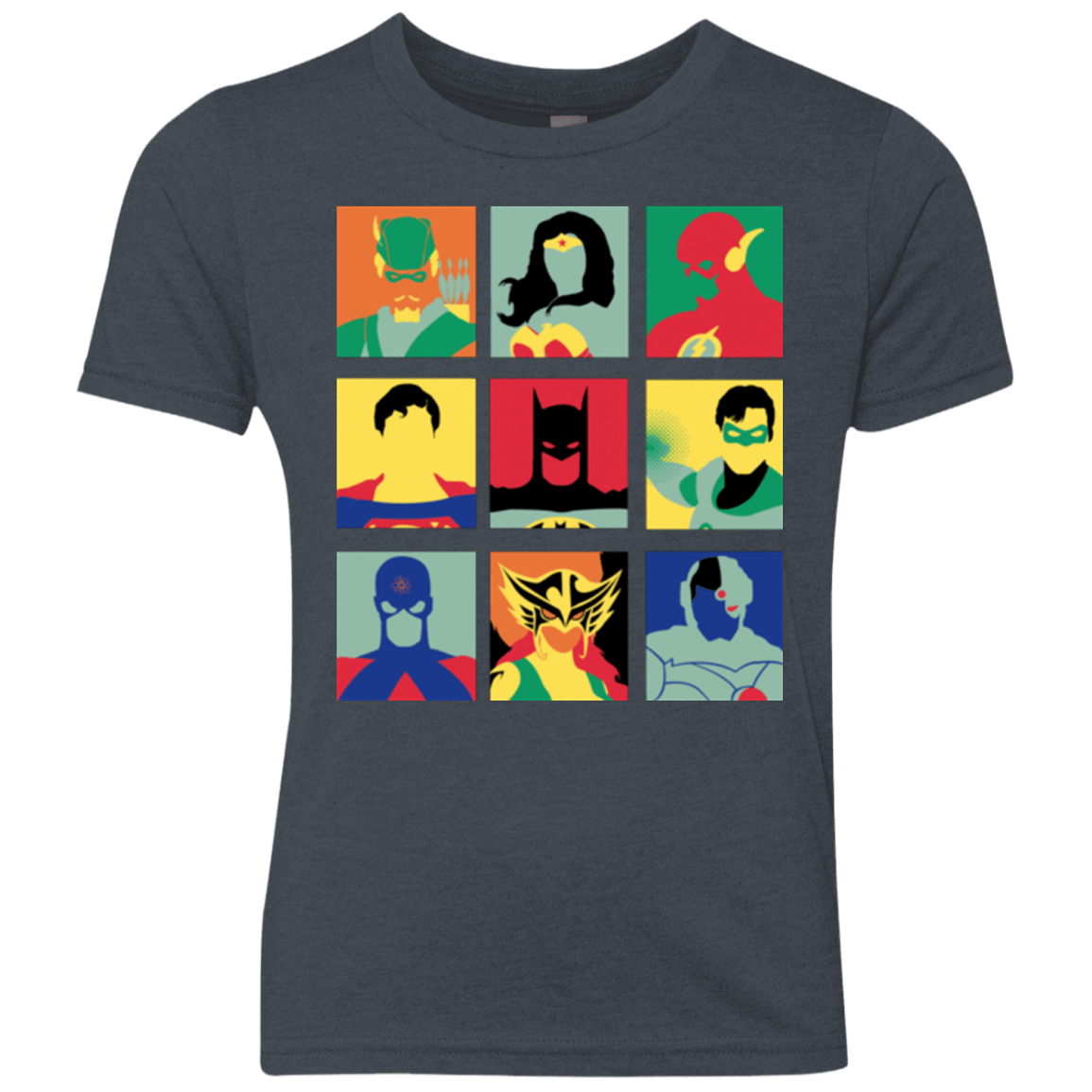 T-Shirts Vintage Navy / YXS Justice Pop Youth Triblend T-Shirt