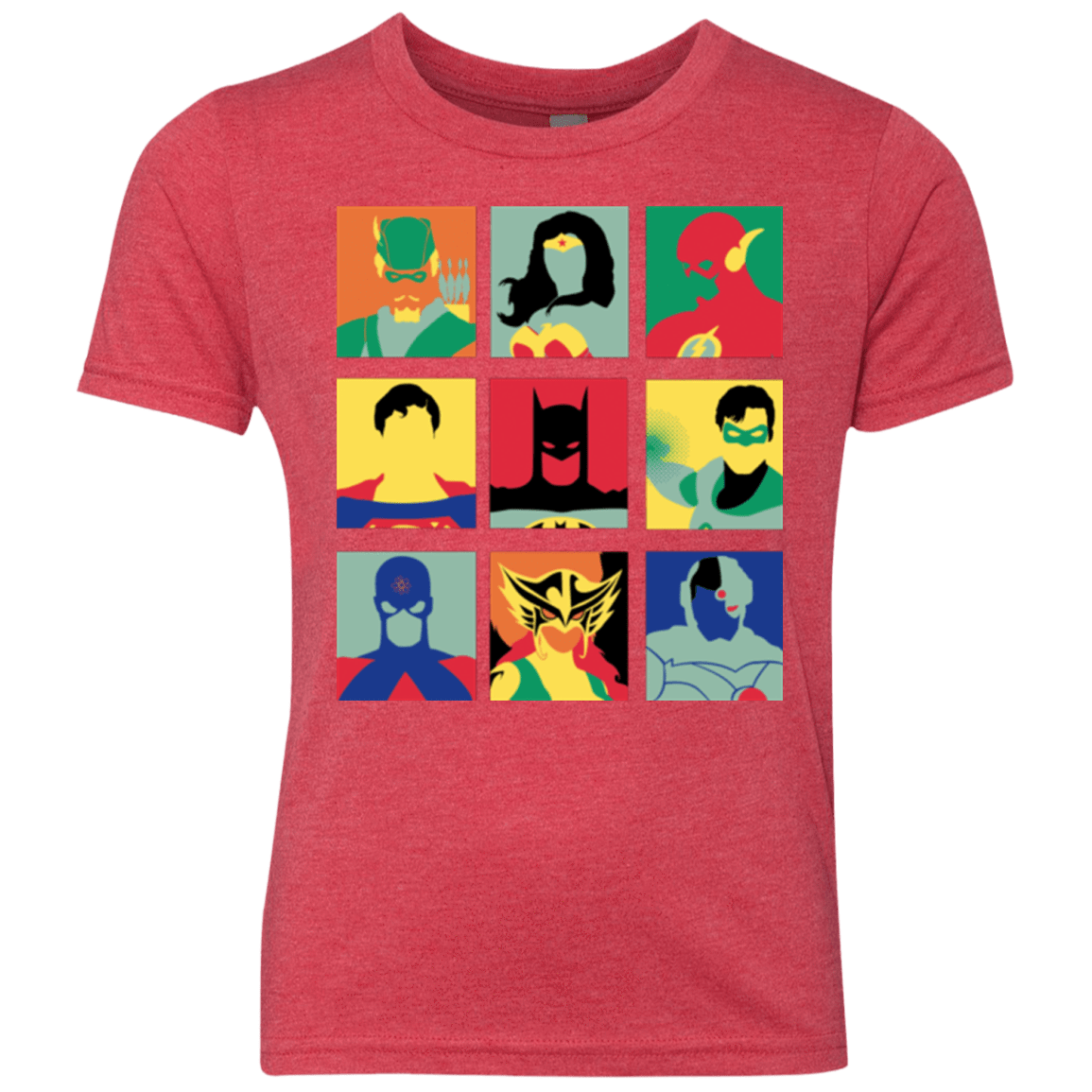 T-Shirts Vintage Red / YXS Justice Pop Youth Triblend T-Shirt
