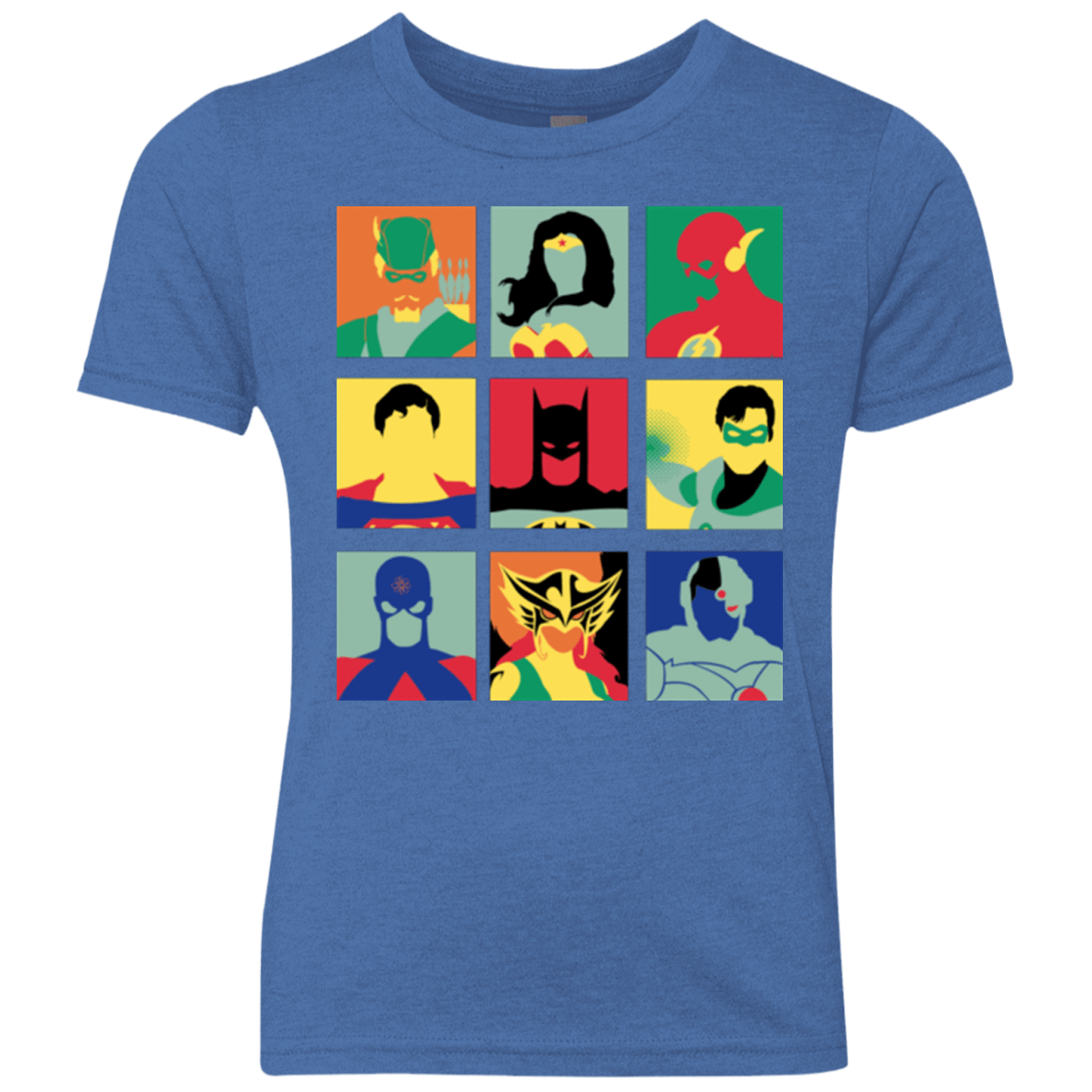 T-Shirts Vintage Royal / YXS Justice Pop Youth Triblend T-Shirt