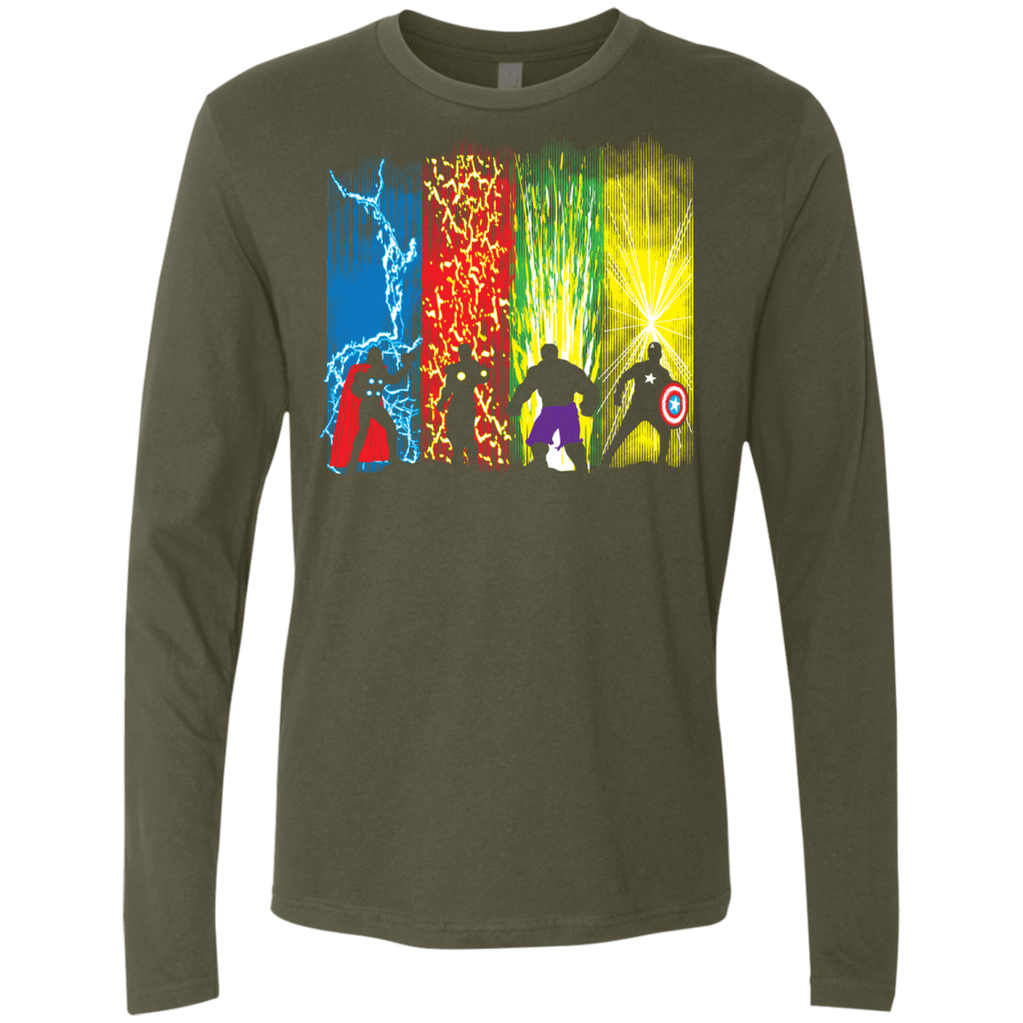 T-Shirts Military Green / S Justice Prevails Men's Premium Long Sleeve