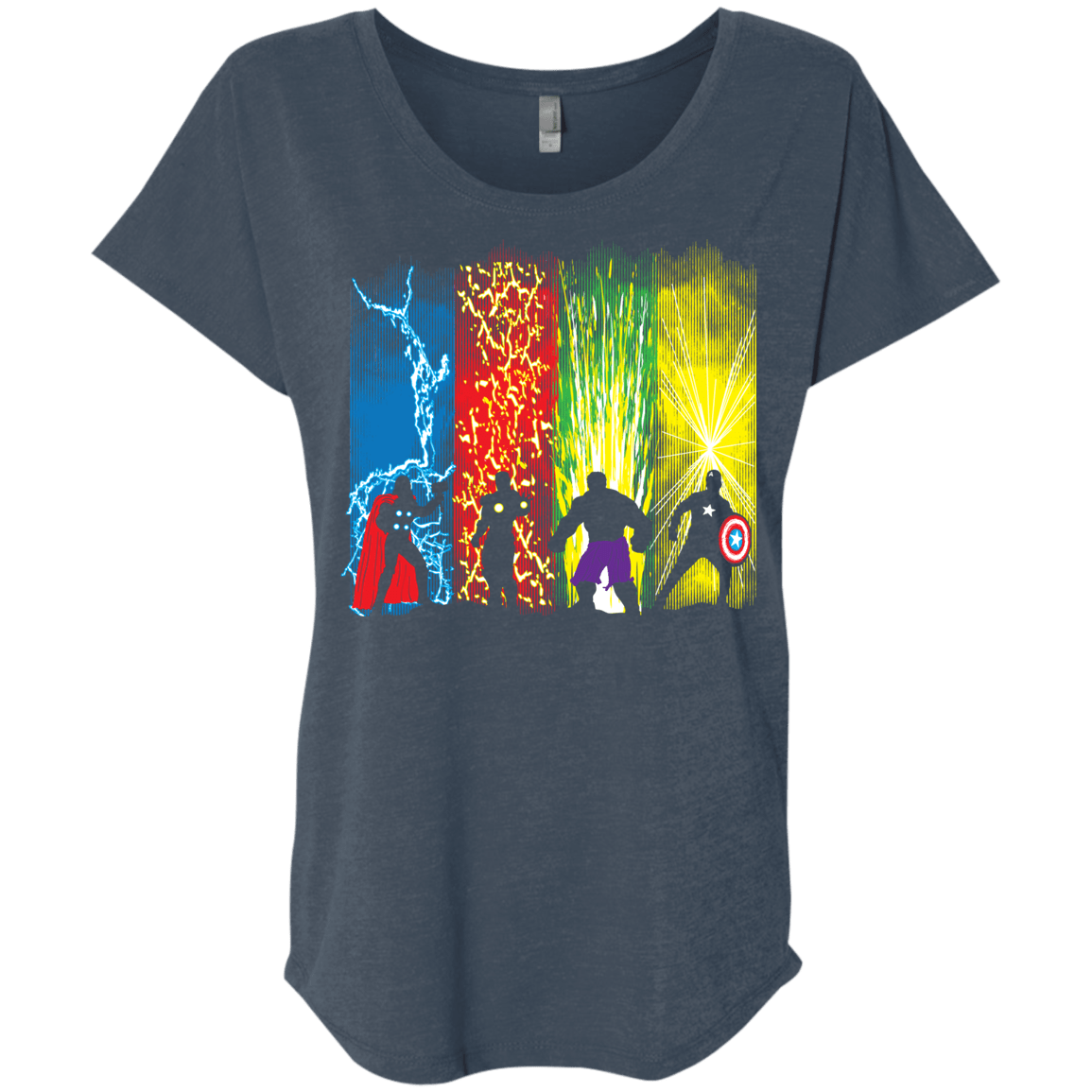 T-Shirts Indigo / X-Small Justice Prevails Triblend Dolman Sleeve