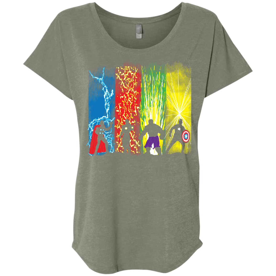 T-Shirts Venetian Grey / X-Small Justice Prevails Triblend Dolman Sleeve