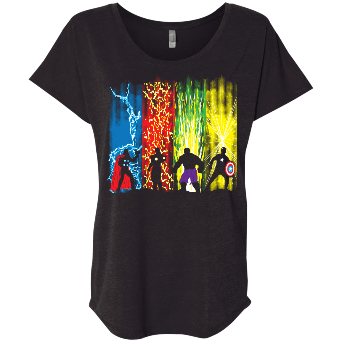 T-Shirts Vintage Black / X-Small Justice Prevails Triblend Dolman Sleeve