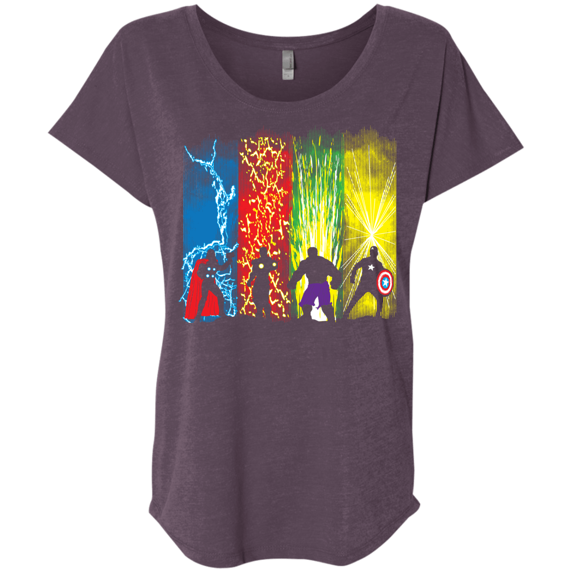 T-Shirts Vintage Purple / X-Small Justice Prevails Triblend Dolman Sleeve