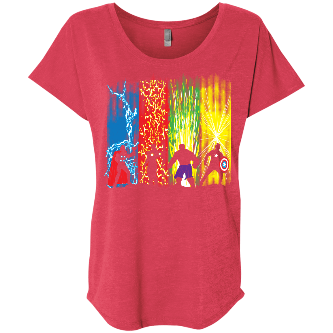 T-Shirts Vintage Red / X-Small Justice Prevails Triblend Dolman Sleeve