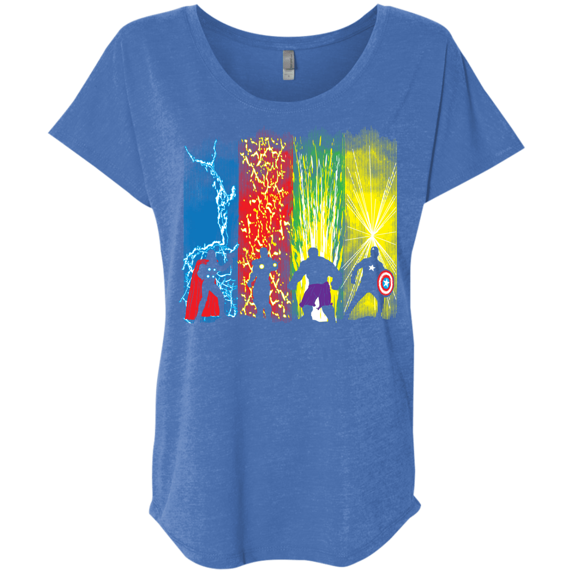 T-Shirts Vintage Royal / X-Small Justice Prevails Triblend Dolman Sleeve