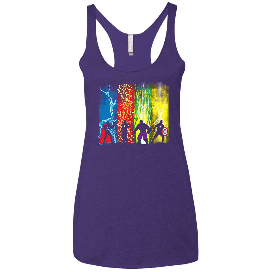 T-Shirts Purple Rush / X-Small Justice Prevails Women's Triblend Racerback Tank