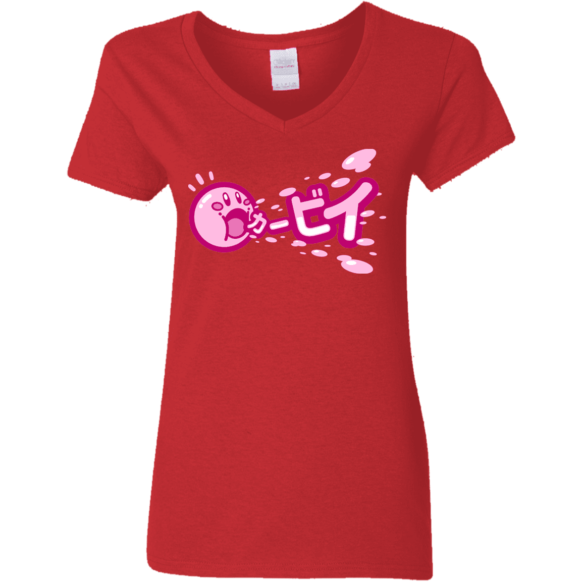 T-Shirts Red / S Kabi Women's V-Neck T-Shirt