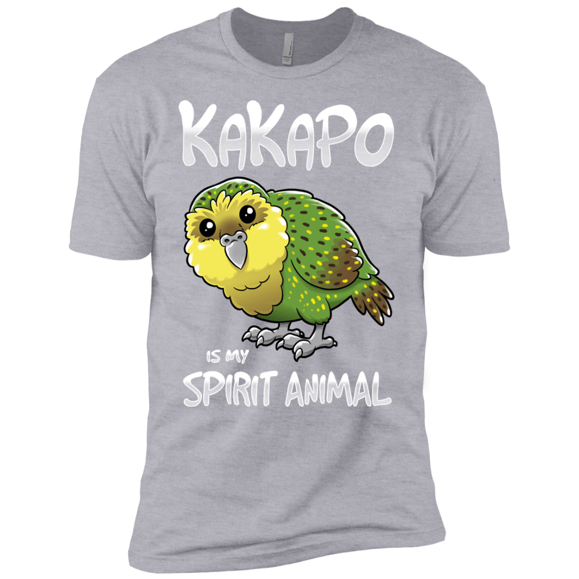 T-Shirts Heather Grey / YXS Kakapo Spirit Animal Boys Premium T-Shirt