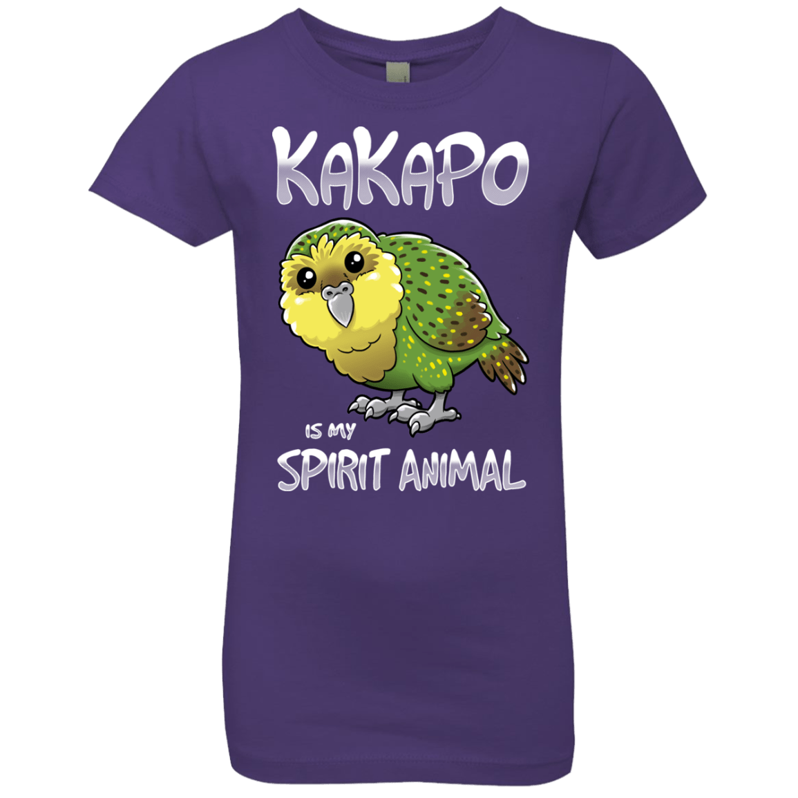 T-Shirts Purple Rush / YXS Kakapo Spirit Animal Girls Premium T-Shirt