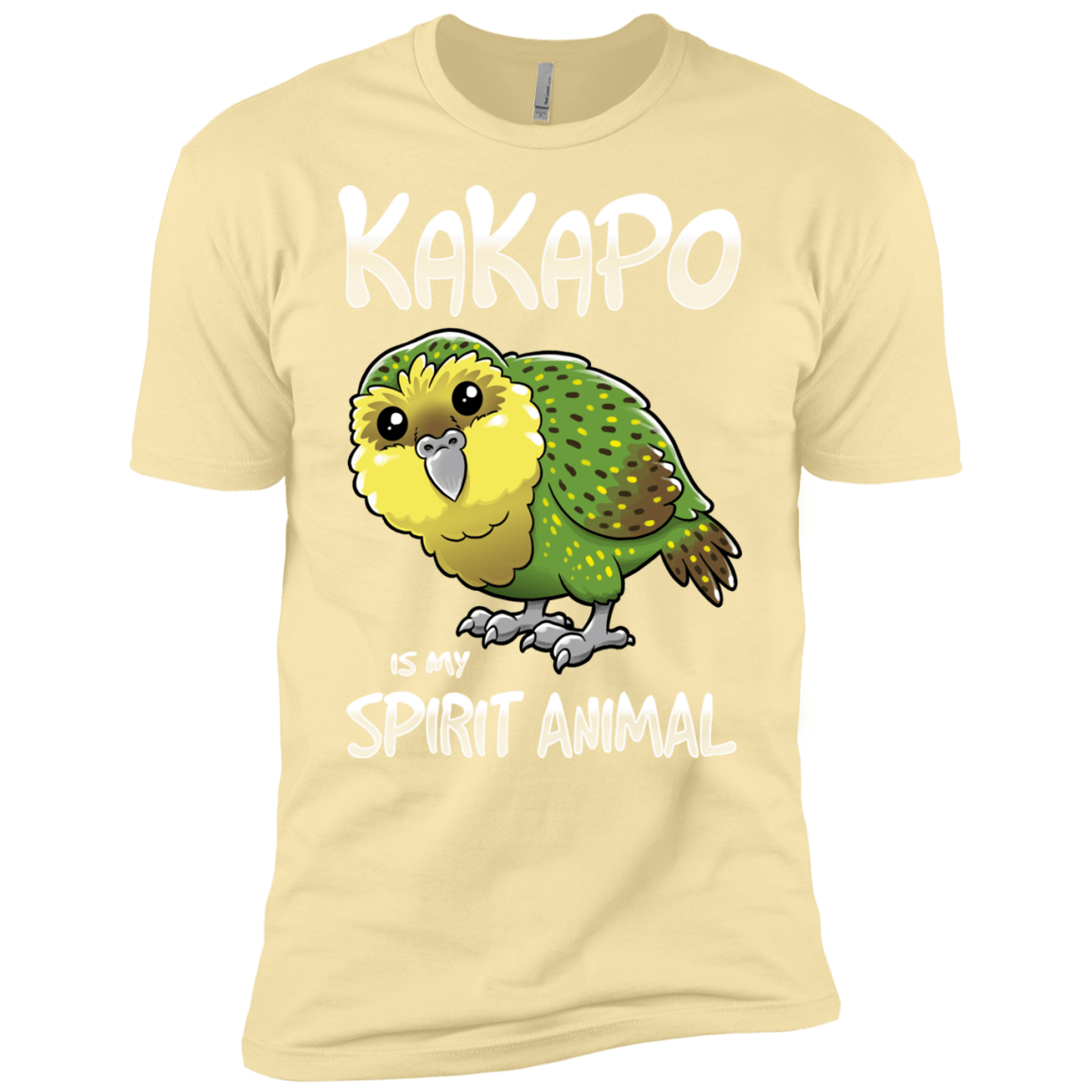 T-Shirts Banana Cream / X-Small Kakapo Spirit Animal Men's Premium T-Shirt