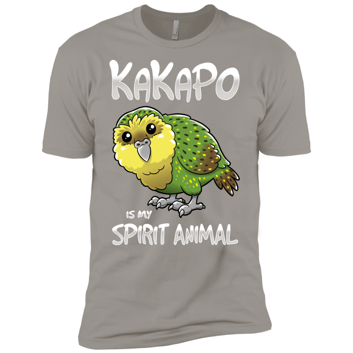 T-Shirts Light Grey / X-Small Kakapo Spirit Animal Men's Premium T-Shirt