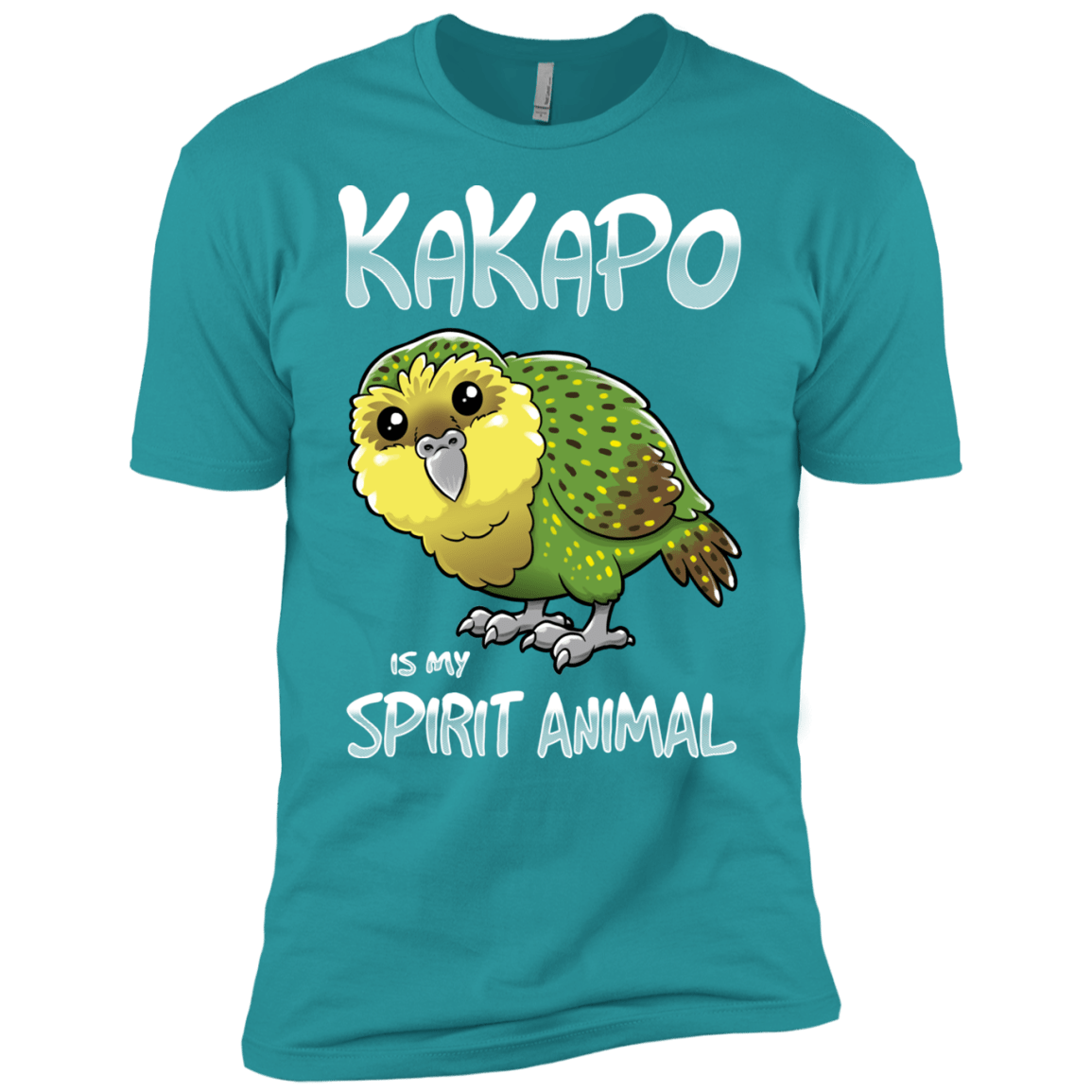 T-Shirts Tahiti Blue / X-Small Kakapo Spirit Animal Men's Premium T-Shirt
