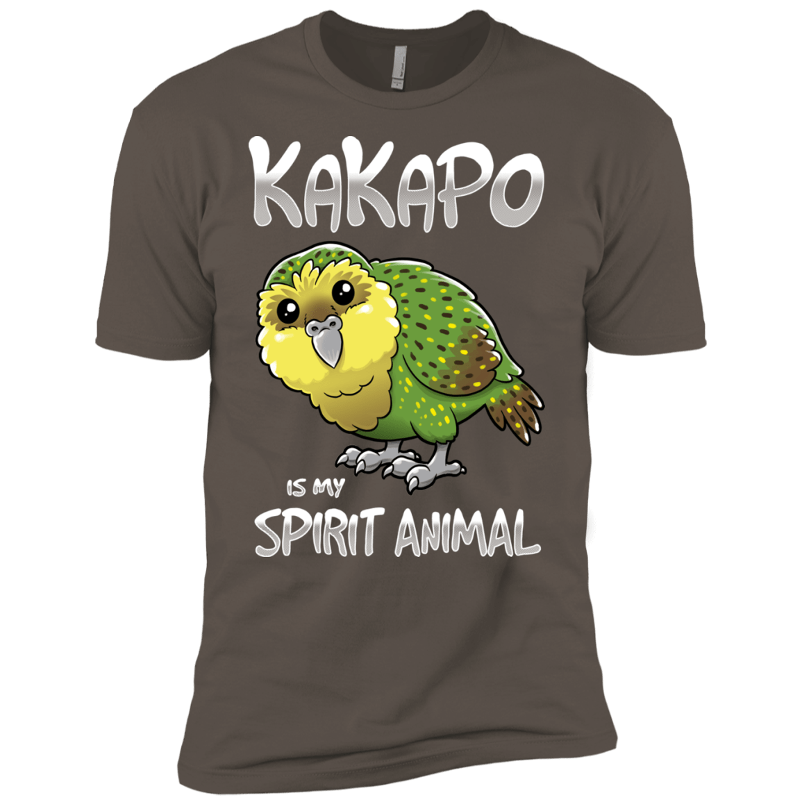 T-Shirts Warm Grey / X-Small Kakapo Spirit Animal Men's Premium T-Shirt