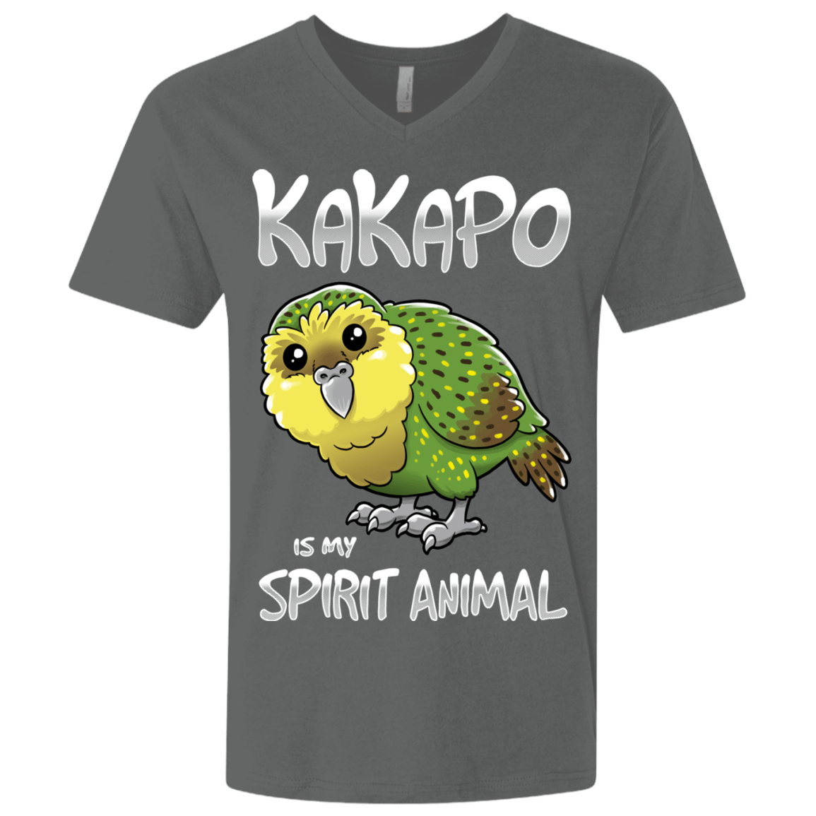 T-Shirts Heavy Metal / X-Small Kakapo Spirit Animal Men's Premium V-Neck