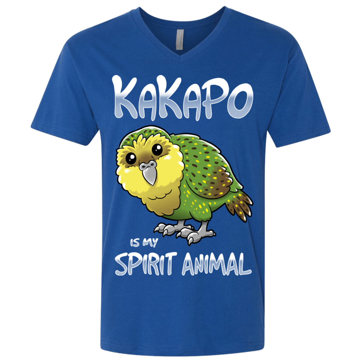 T-Shirts Royal / X-Small Kakapo Spirit Animal Men's Premium V-Neck