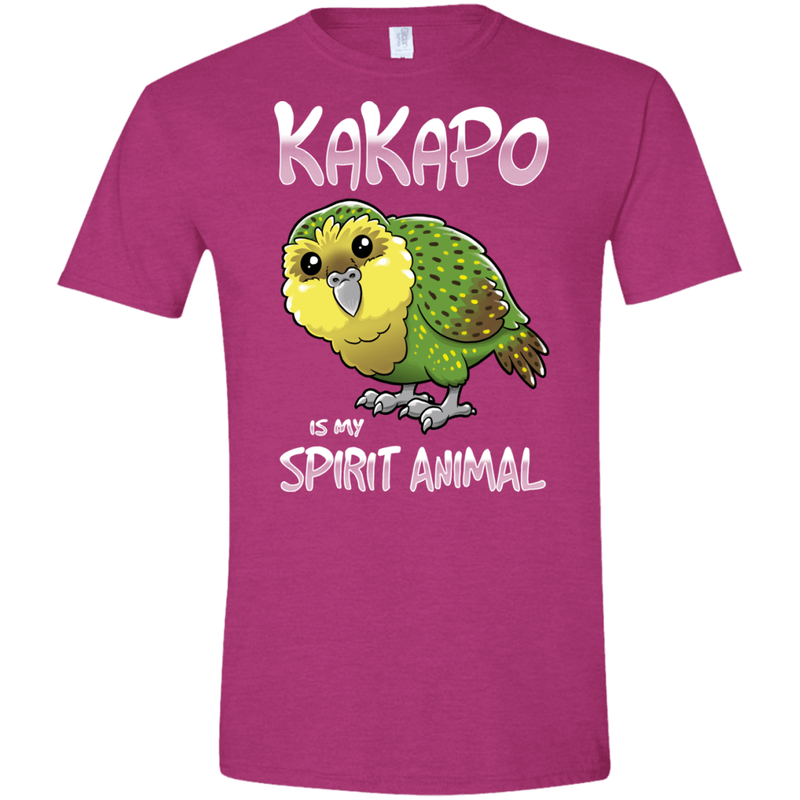 T-Shirts Antique Heliconia / S Kakapo Spirit Animal Men's Semi-Fitted Softstyle