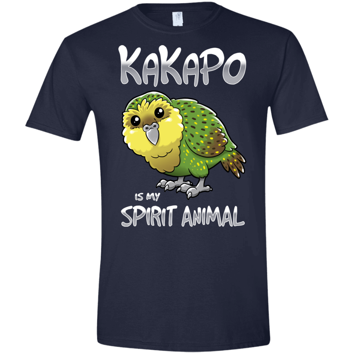 T-Shirts Navy / X-Small Kakapo Spirit Animal Men's Semi-Fitted Softstyle