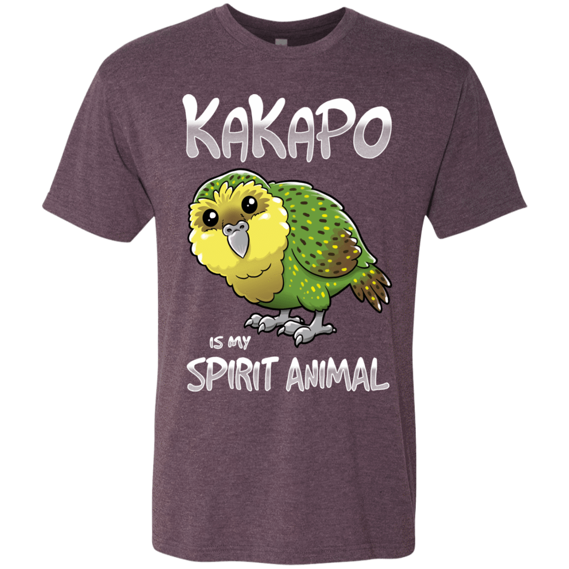 T-Shirts Vintage Purple / S Kakapo Spirit Animal Men's Triblend T-Shirt