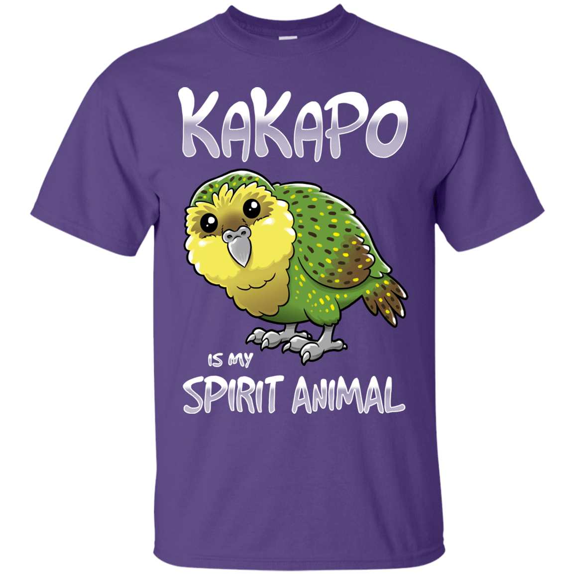 T-Shirts Purple / S Kakapo Spirit Animal T-Shirt