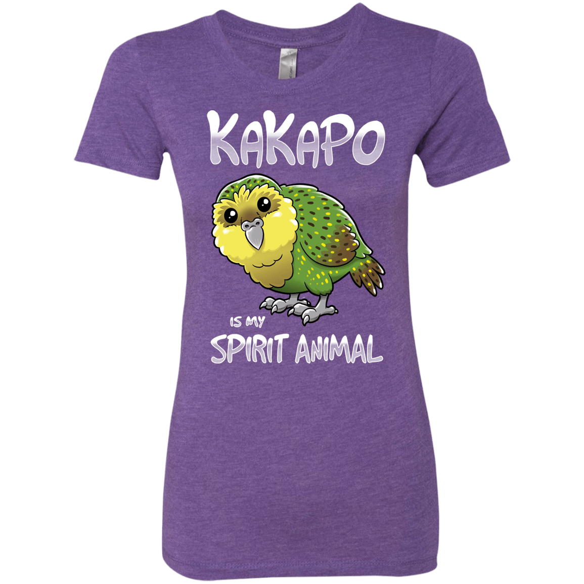T-Shirts Purple Rush / S Kakapo Spirit Animal Women's Triblend T-Shirt