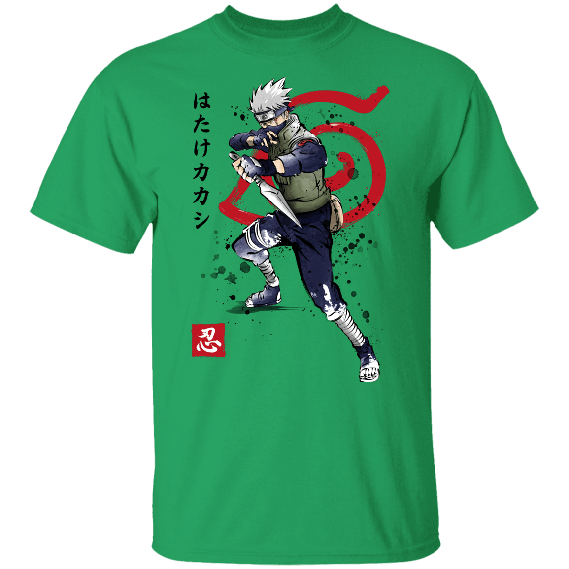 T-Shirts Irish Green / YXS Kakashi of the Sharingan Youth T-Shirt