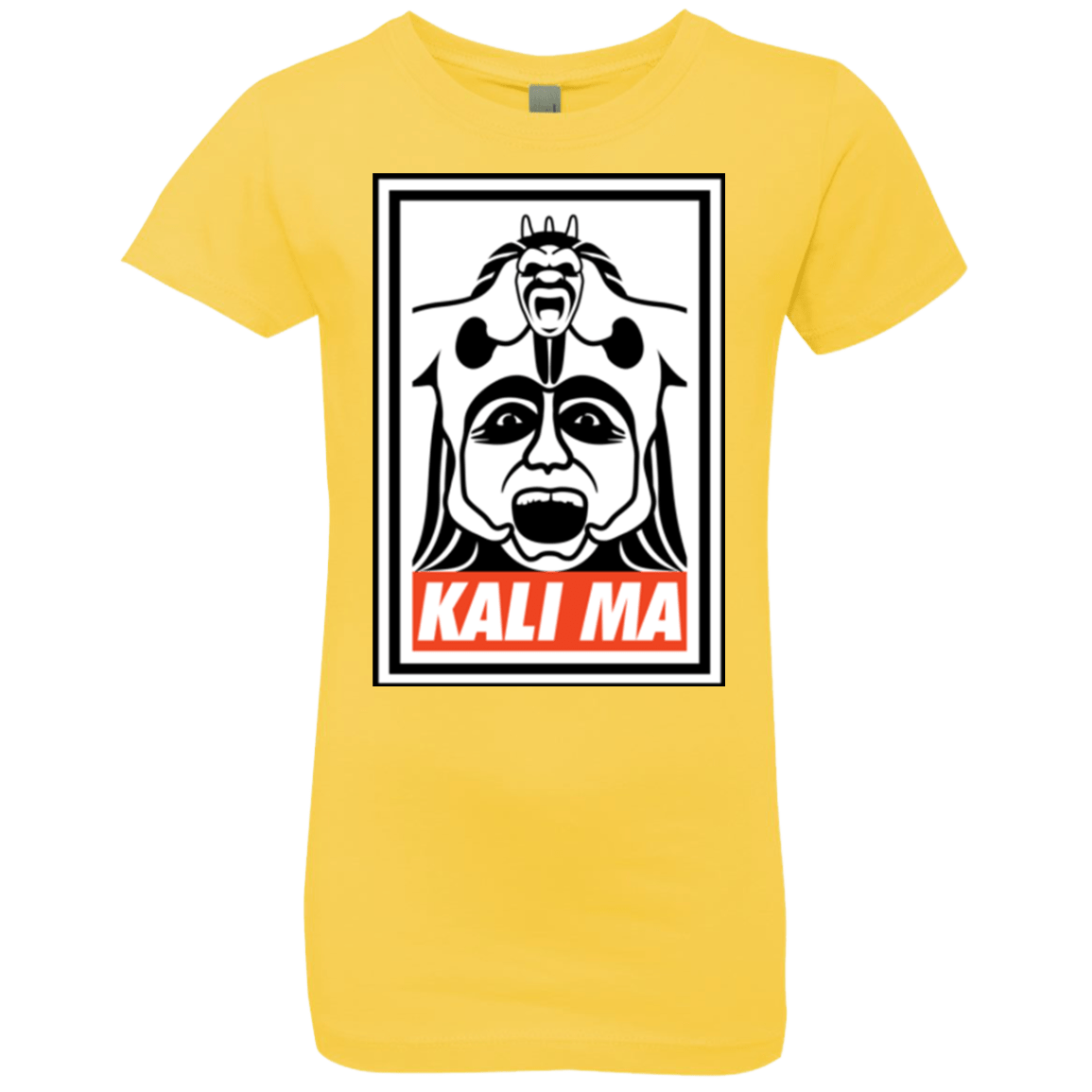 T-Shirts Vibrant Yellow / YXS Kali Ma Girls Premium T-Shirt
