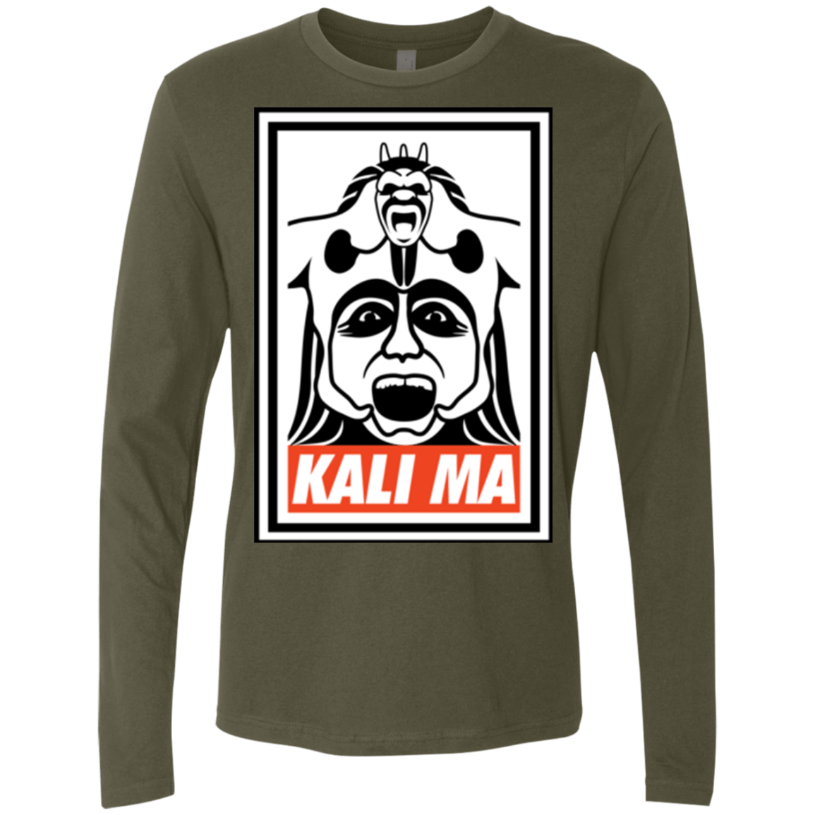 T-Shirts Military Green / Small Kali Ma Men's Premium Long Sleeve