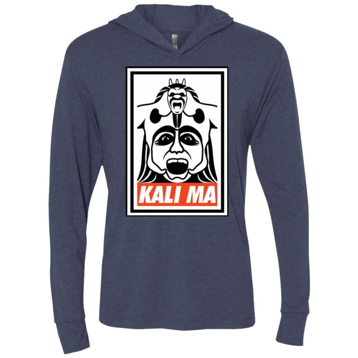 T-Shirts Vintage Navy / X-Small Kali Ma Triblend Long Sleeve Hoodie Tee