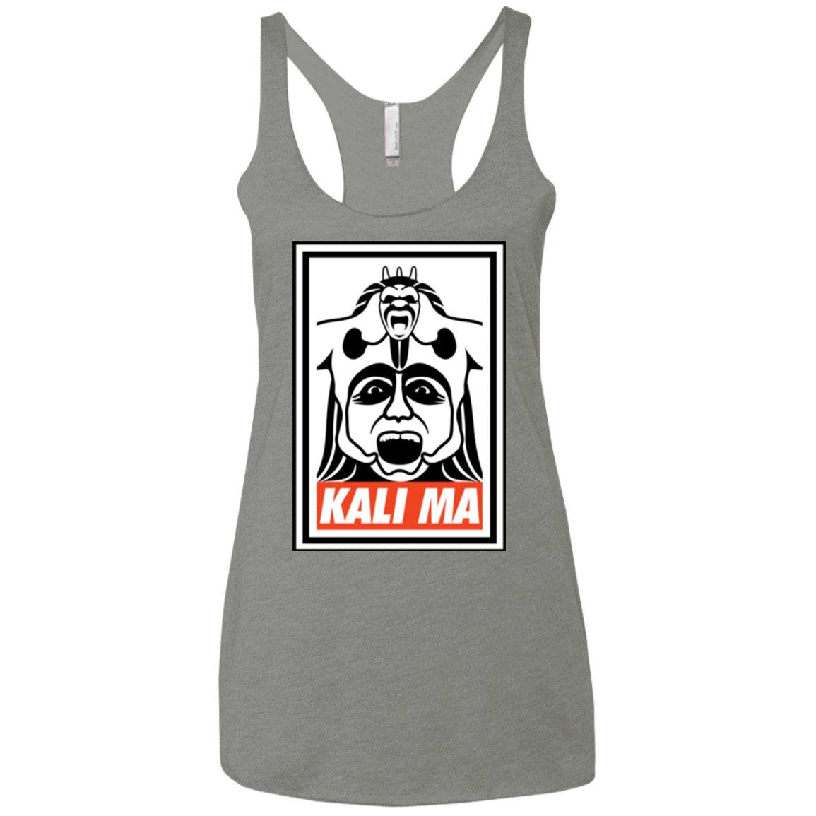 T-Shirts Venetian Grey / X-Small Kali Ma Women's Triblend Racerback Tank