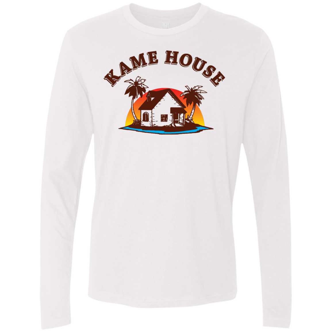 T-Shirts White / S Kame House Men's Premium Long Sleeve