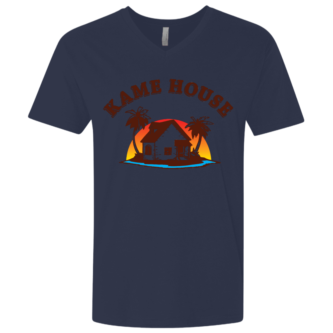 T-Shirts Midnight Navy / X-Small Kame House Men's Premium V-Neck