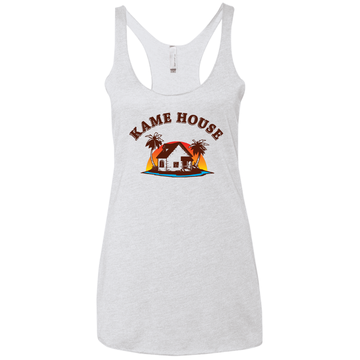 T-Shirts Heather White / X-Small Kame House Women's Triblend Racerback Tank