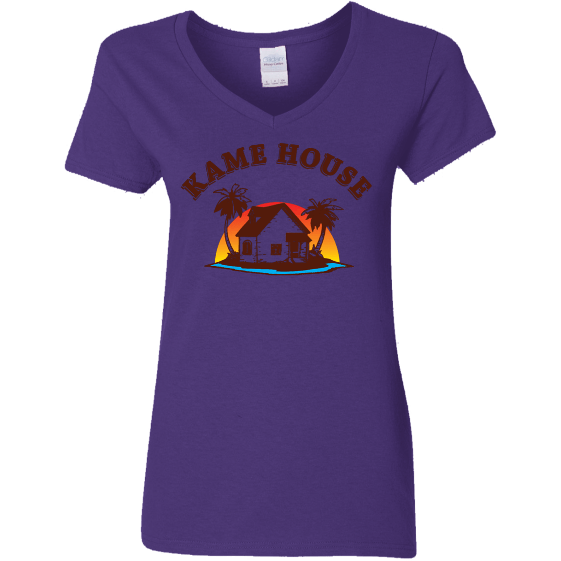 T-Shirts Purple / S Kame House Women's V-Neck T-Shirt