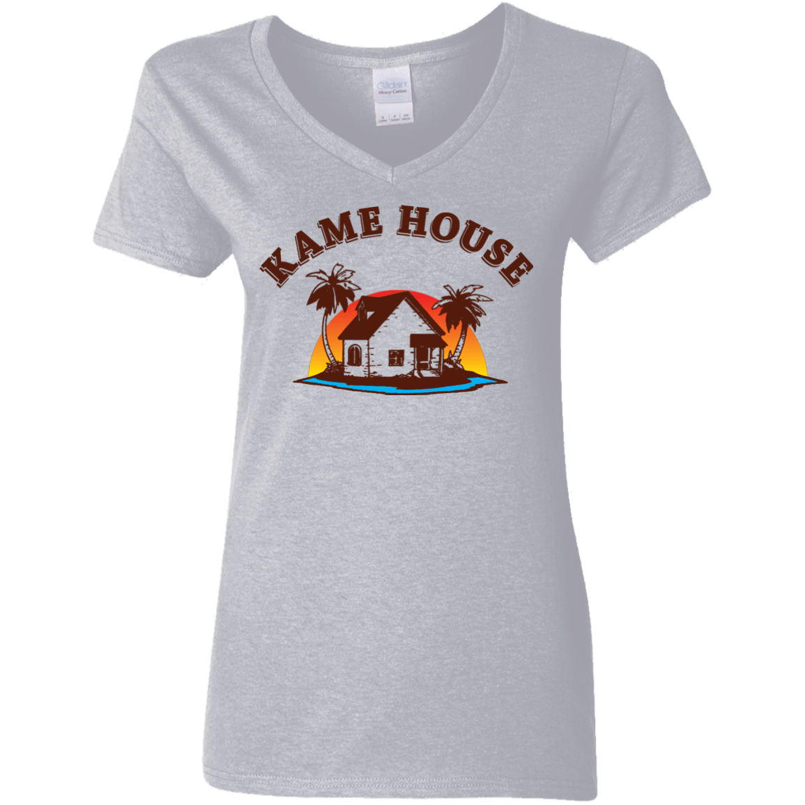 T-Shirts Sport Grey / S Kame House Women's V-Neck T-Shirt