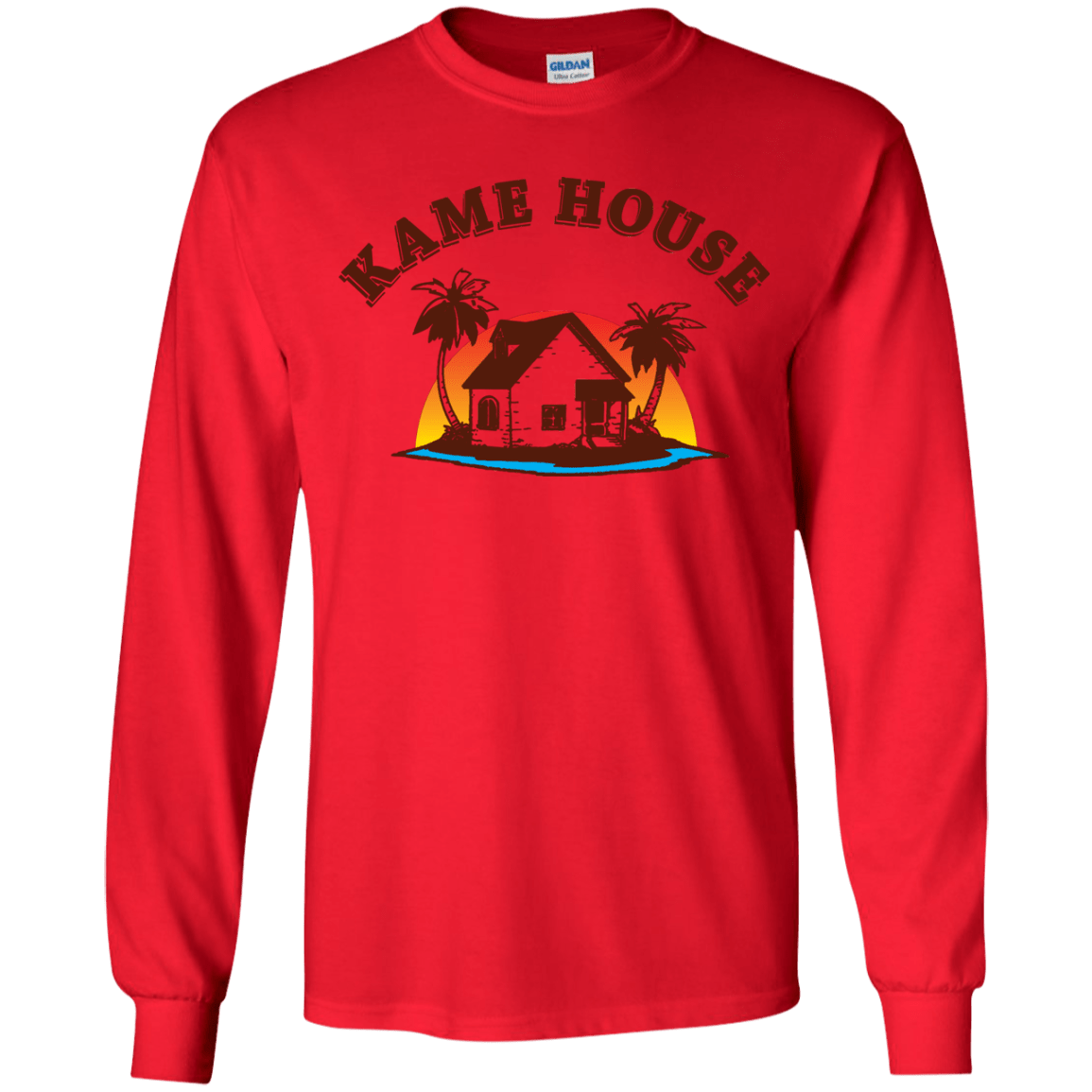 T-Shirts Red / YS Kame House Youth Long Sleeve T-Shirt