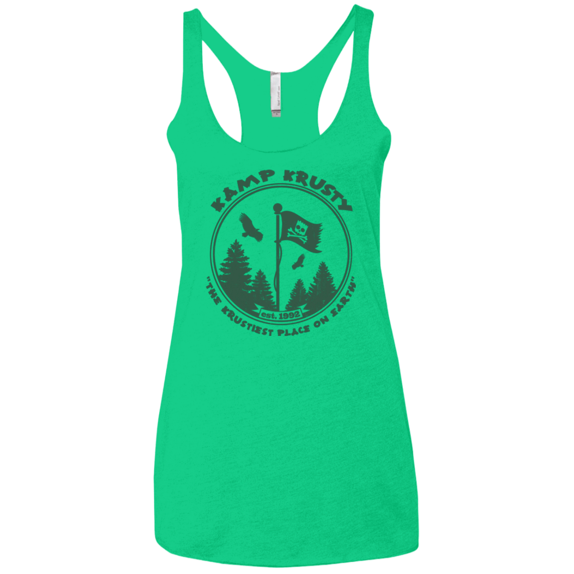 T-Shirts Envy / X-Small Kamp Krusty Women's Triblend Racerback Tank