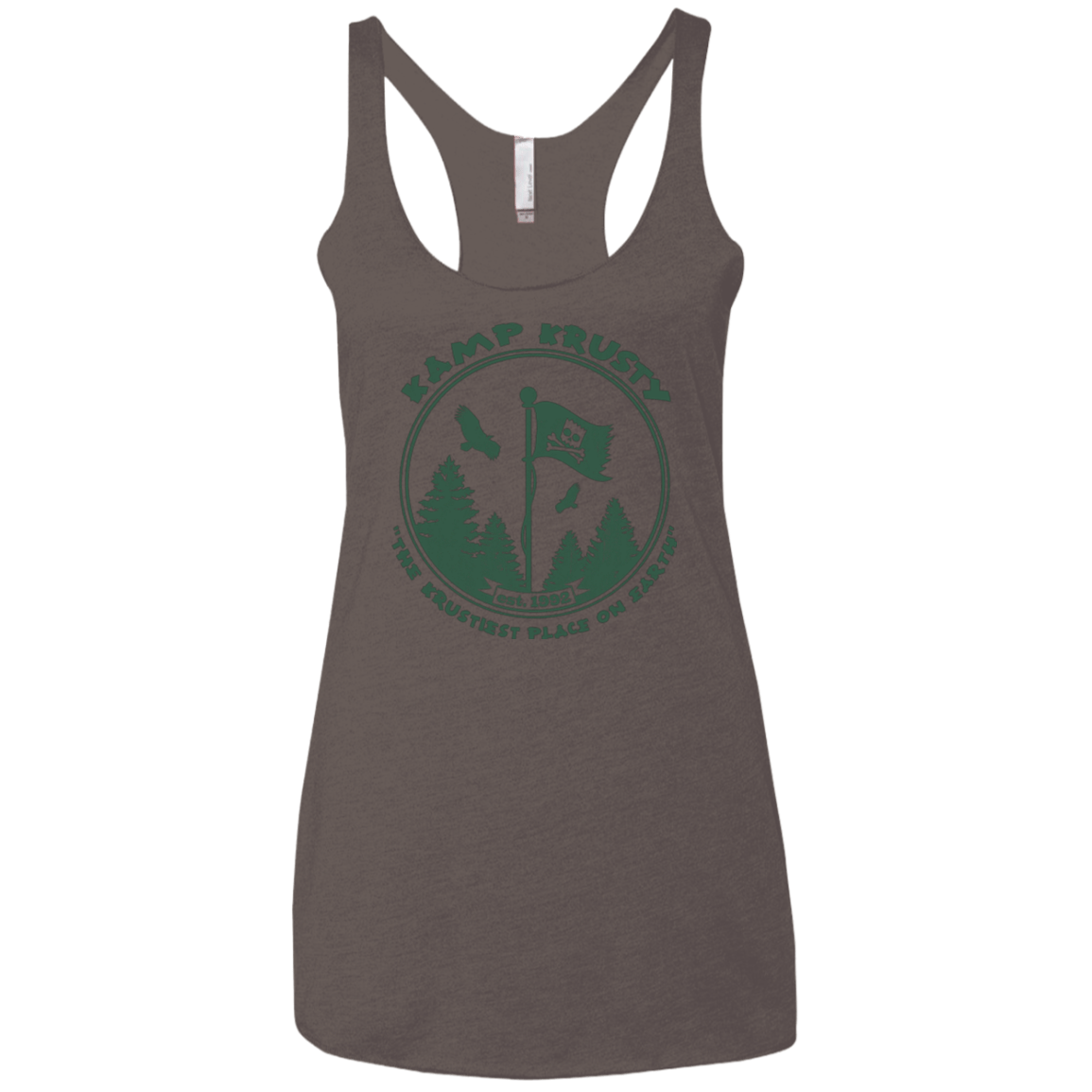 T-Shirts Macchiato / X-Small Kamp Krusty Women's Triblend Racerback Tank