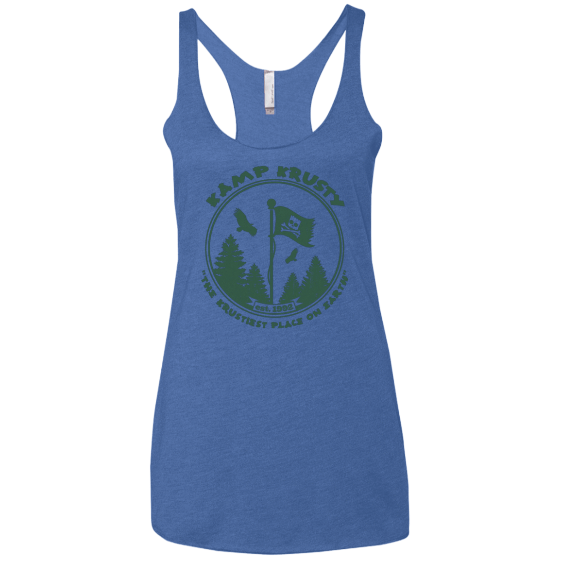T-Shirts Vintage Royal / X-Small Kamp Krusty Women's Triblend Racerback Tank