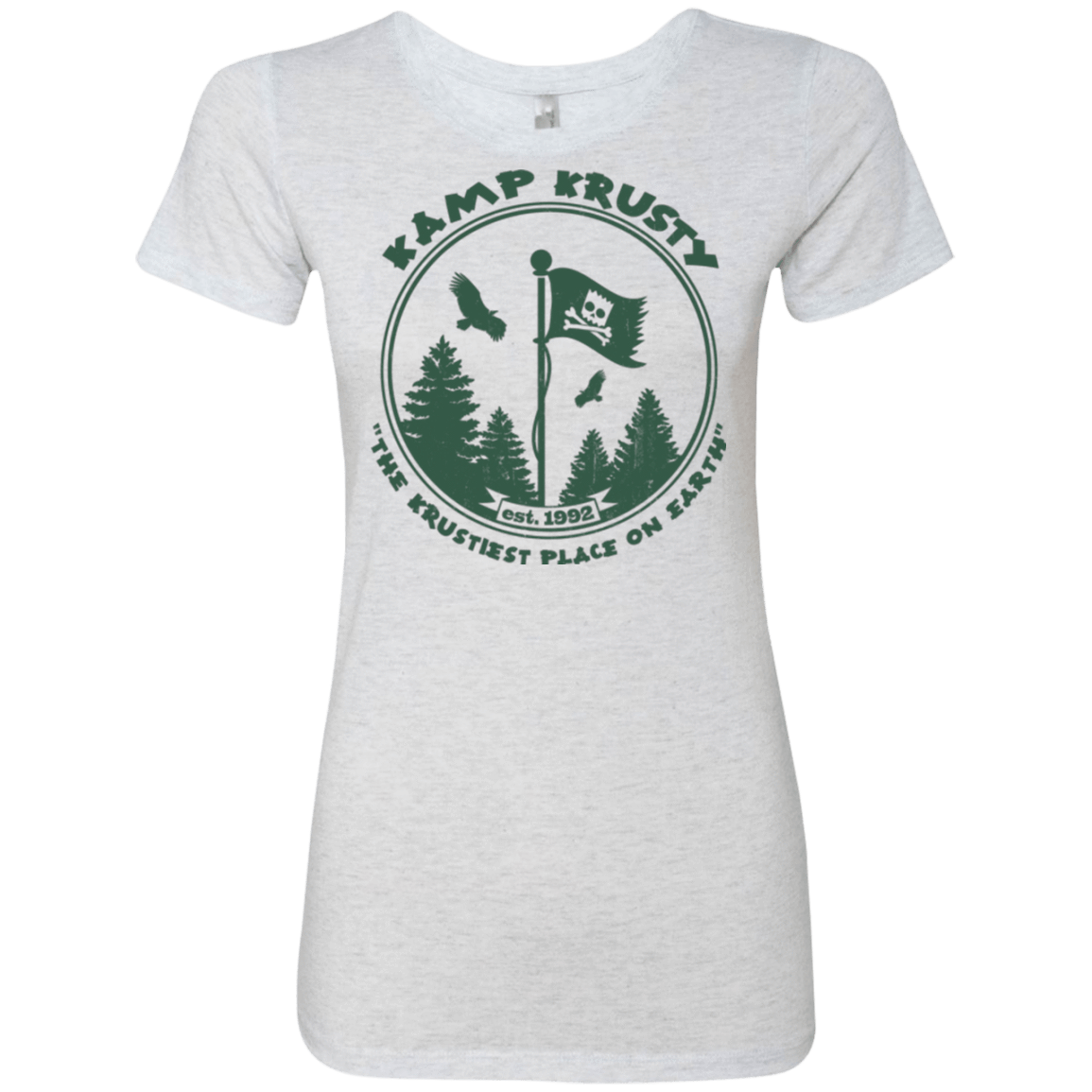 T-Shirts Heather White / Small Kamp Krusty Women's Triblend T-Shirt