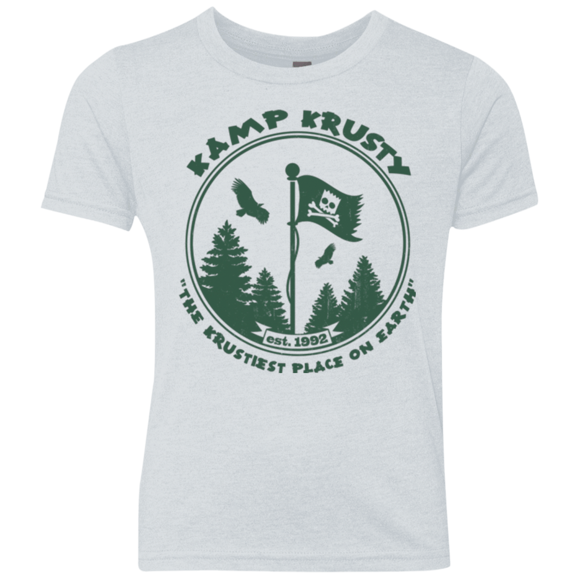 T-Shirts Heather White / YXS Kamp Krusty Youth Triblend T-Shirt