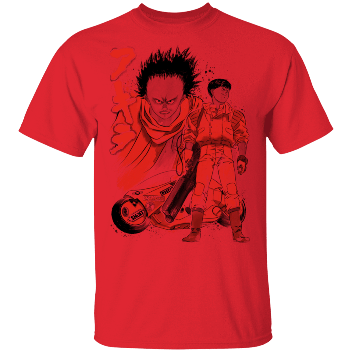 T-Shirts Red / S Kaneda and Tetsuo Sumi-e T-Shirt