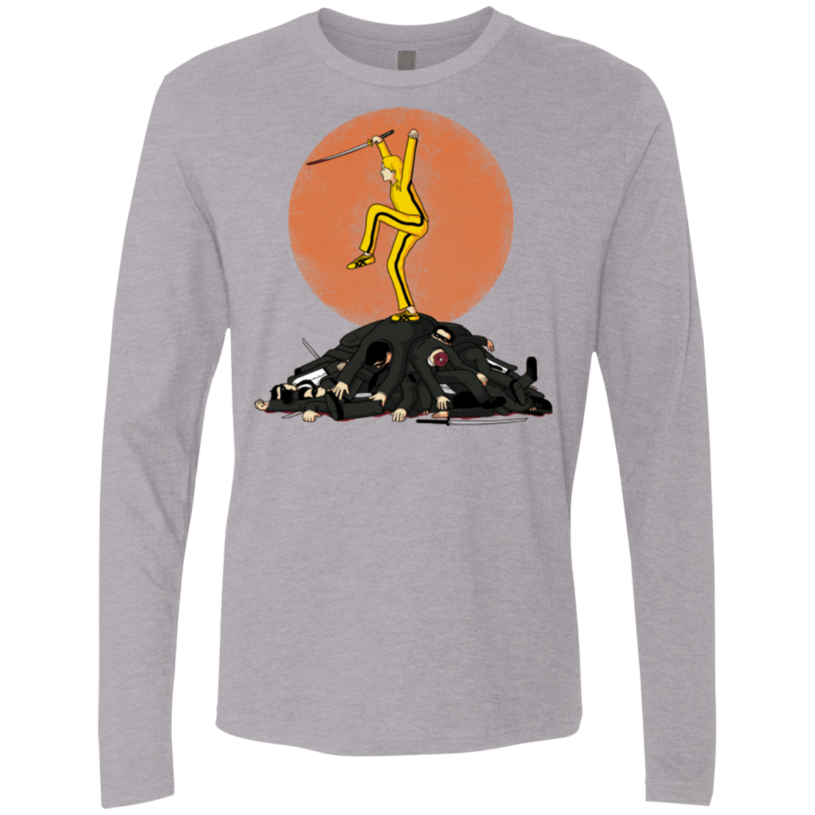T-Shirts Heather Grey / Small Karate Bill Men's Premium Long Sleeve