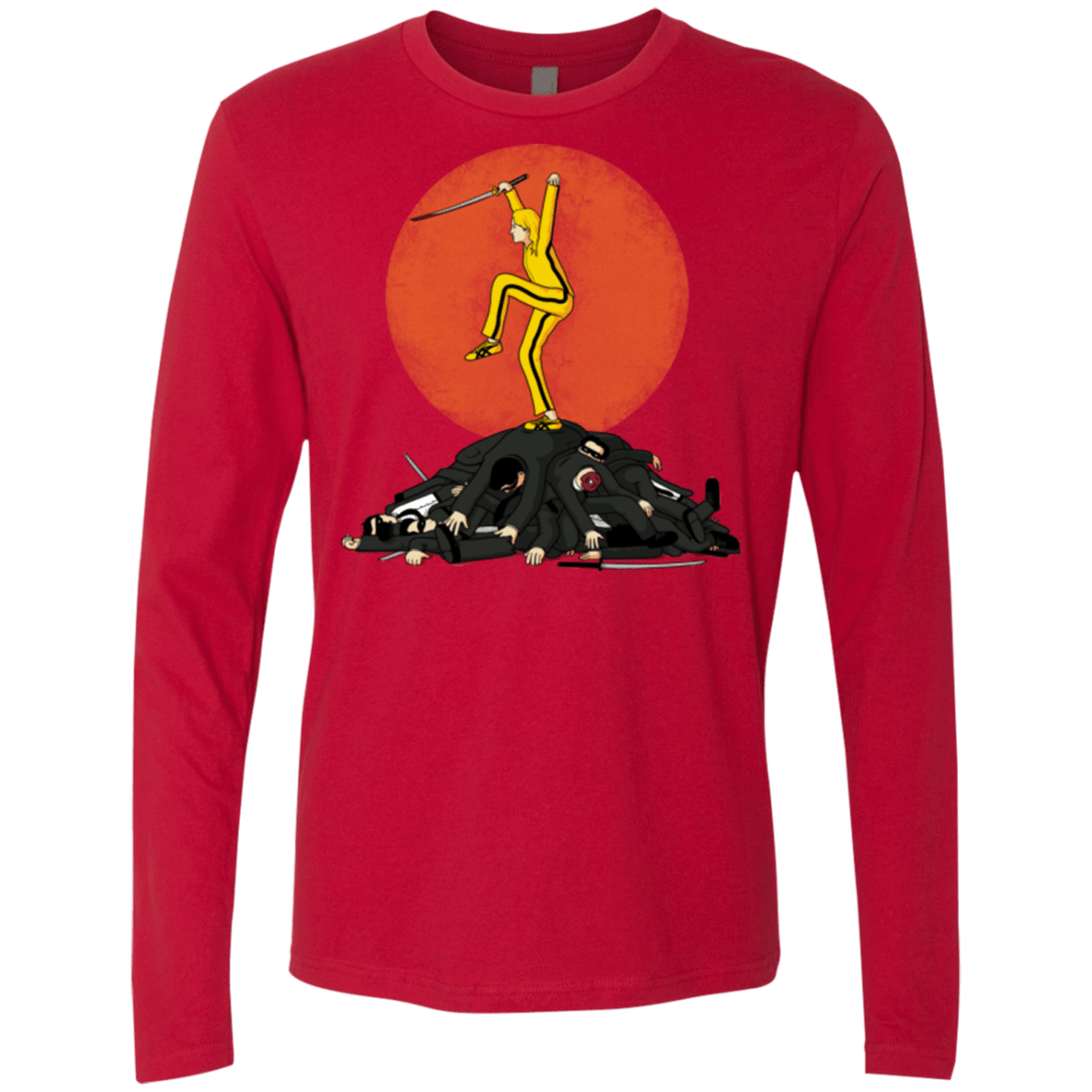 T-Shirts Red / Small Karate Bill Men's Premium Long Sleeve