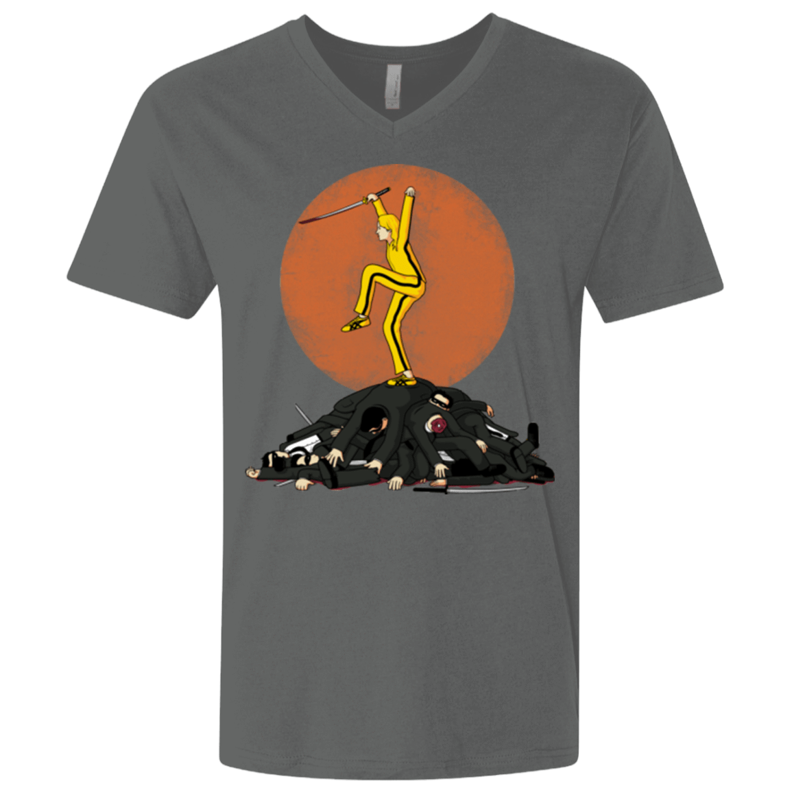 T-Shirts Heavy Metal / X-Small Karate Bill Men's Premium V-Neck