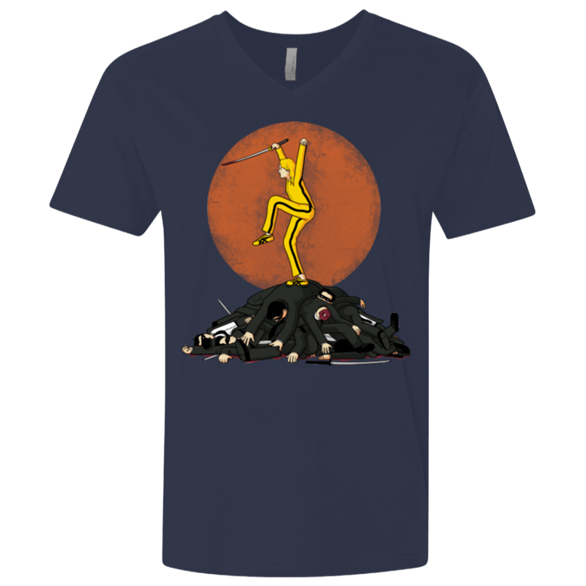 T-Shirts Midnight Navy / X-Small Karate Bill Men's Premium V-Neck