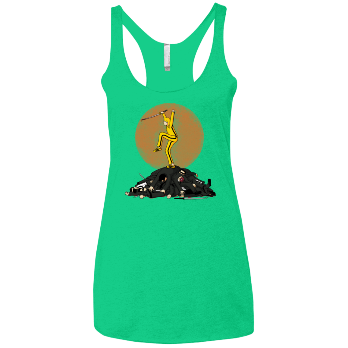 T-Shirts Envy / X-Small Karate Bill Women's Triblend Racerback Tank