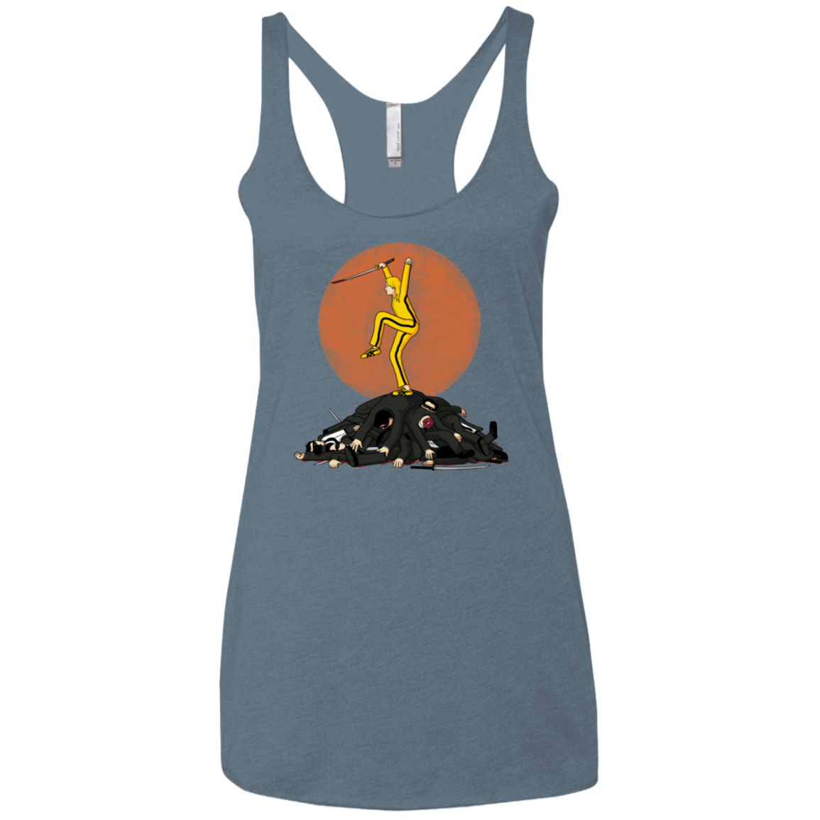 T-Shirts Indigo / X-Small Karate Bill Women's Triblend Racerback Tank